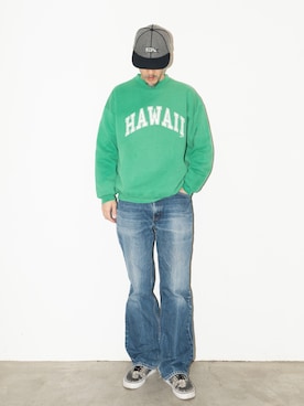 「Levi's（リーバイス）のアイテム（帽子）」を使った、m_hosokawaさん（メンズ・180cm）の秋コーディネート