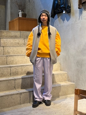 武士俣  淳(GARDEN 渋谷)さん（メンズ・163cm）の冬コーディネート