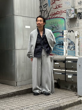 「アイテム（その他アウター）」を使った、武士俣  淳(GARDEN 渋谷)さん（メンズ・163cm）の秋コーディネート