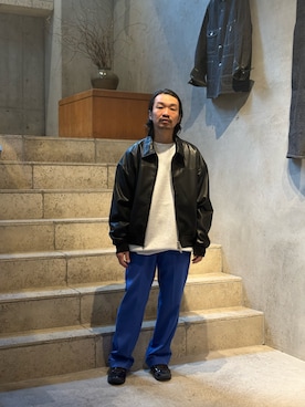 武士俣  淳(GARDEN 渋谷)さん（メンズ・163cm）の冬コーディネート