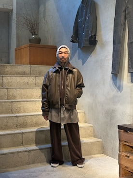 武士俣  淳(GARDEN 渋谷)さん（メンズ・163cm）の冬コーディネート