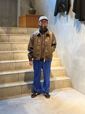 「Toironier（トワロニエ）のアイテム」を使った、武士俣  淳(GARDEN 渋谷)さん（メンズ・163cm）の春コーディネート