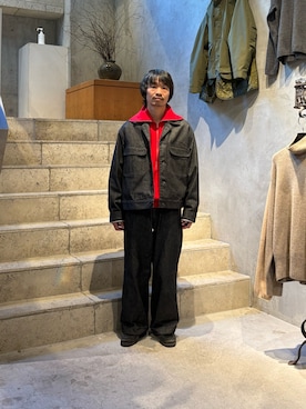 「アイテム（スウェット）」を使った、武士俣  淳(GARDEN 渋谷)さん（メンズ・163cm・30代）の秋コーディネート
