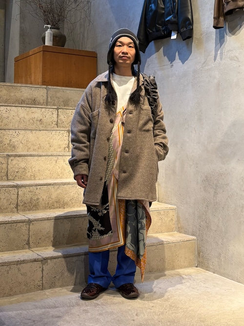 吾亦紅 WARE-mo-KOU店武士俣 淳(GARDEN 渋谷)さんのスウェット「Toironier/トワロニエ/PLAIN SWEAT SHIRTS(Toironier|トワロニエ)」を使ったコーディネート