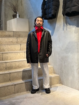 「アイテム（スウェット）」を使った、武士俣  淳(GARDEN 渋谷)さん（メンズ・163cm・30代）の秋コーディネート