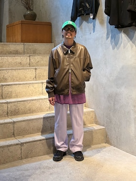 「Toironier（トワロニエ）のアイテム」を使った、武士俣  淳(GARDEN 渋谷)さん（メンズ・163cm）の春コーディネート