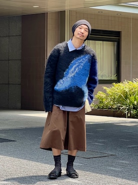 「アイテム（トップス）」を使った、武士俣  淳(GARDEN 渋谷)さん（メンズ・163cm）の夏コーディネート
