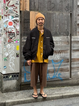 「アイテム（ジャケット/アウター）」を使った、武士俣  淳(GARDEN 渋谷)さん（メンズ・163cm・30代）の秋コーディネート