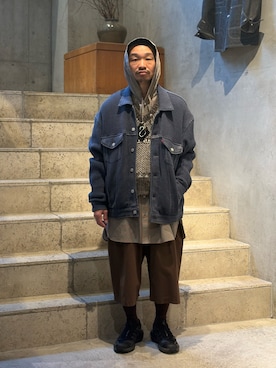 武士俣  淳(GARDEN 渋谷)さん（メンズ・163cm）の冬コーディネート