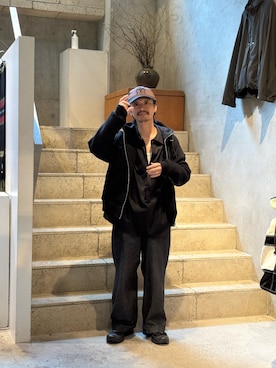 「アイテム（スニーカー）」を使った、武士俣  淳(GARDEN 渋谷)さん（メンズ・163cm）の秋コーディネート