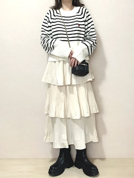 「minia（ミニア）のアイテム」を使った、さにぃ。さん（レディース・153cm）の冬コーディネート