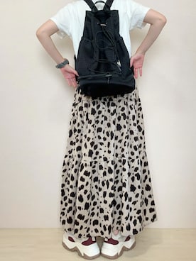 「アイテム（バックパック/リュック）」を使った、さにぃ。さん（レディース・153cm）の夏コーディネート