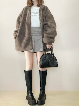 「minia（ミニア）のアイテム」を使った、さにぃ。さん（レディース・153cm）の秋コーディネート