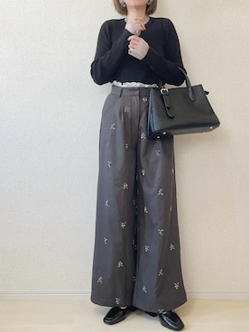 「GeeRA（ジーラ）のアイテム」を使った、さにぃ。さん（レディース・153cm）の秋コーディネート
