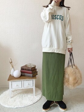「ディスカス」｜さにぃ。さん（レディース・153cm）の秋コーディネート