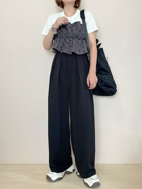 「ママコーデ」｜さにぃ。さん（レディース・153cm）の夏コーディネート