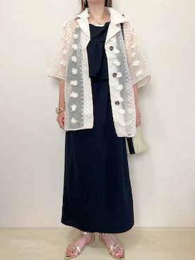 「GeeRA（ジーラ）のアイテム」を使った、さにぃ。さん（レディース・153cm）の夏コーディネート