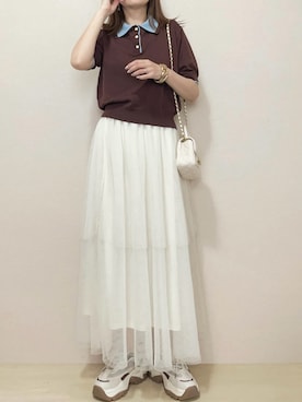 「RANAN（ラナン）のアイテム」を使った、さにぃ。さん（レディース・153cm）の春コーディネート