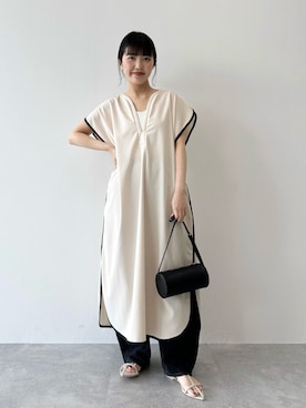 「カフタン」｜あんずさん（レディース・162cm）の春コーディネート