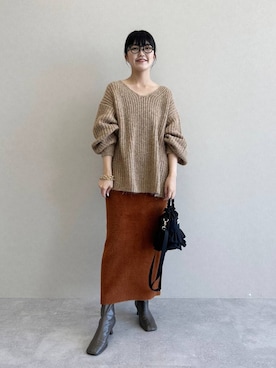 あんずさん（レディース・163cm）の秋コーディネート