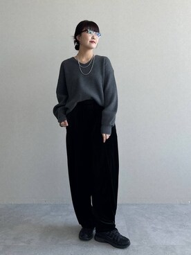 「アイテム（アクセサリー）」を使った、あんずさん（レディース・163cm・30代）の秋コーディネート