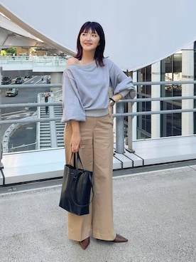 「アイテム（スウェット）」を使った、あんずさん（レディース・163cm・30代）の秋コーディネート