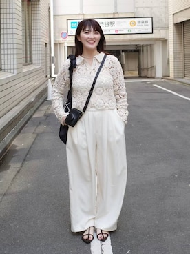 「アイテム（キャミソール）」を使った、あんずさん（レディース・163cm・30代）の春コーディネート