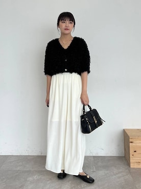「アイテム（バレエシューズ）」を使った、あんずさん（レディース・163cm・30代）の夏コーディネート