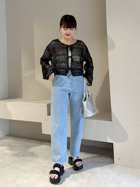 「アイテム（キャミソール）」を使った、あんずさん（レディース・163cm・30代）の春コーディネート