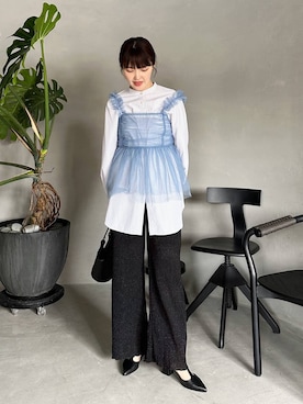 「アイテム（キャミソール）」を使った、あんずさん（レディース・163cm・30代）の春コーディネート