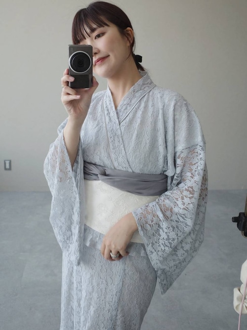 セパレート浴衣・帯・飾り帯・巾着SET！】2Pレース浴衣帯SET
