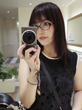 「高見え」｜あんずさん（レディース・163cm）の夏コーディネート