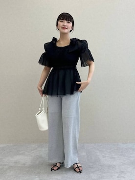 「アイテム（サンダル）」を使った、あんずさん（レディース・163cm・30代）の春コーディネート