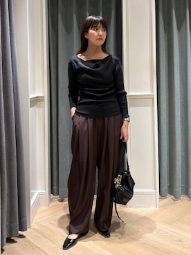 「アイテム（ニット/セーター）」を使った、あんずさん（レディース・163cm・30代）の秋コーディネート