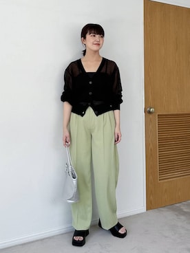 「アイテム（キャミソール）」を使った、あんずさん（レディース・163cm・30代）の春コーディネート