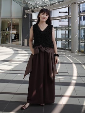 「アイテム（パンツ）」を使った、あんずさん（レディース・163cm・30代）の夏コーディネート