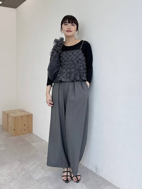 「アイテム（キャミソール）」を使った、あんずさん（レディース・163cm・30代）の秋コーディネート