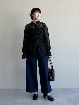 「アイテム（パンプス）」を使った、あんずさん（レディース・163cm・30代）の冬コーディネート