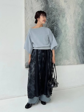 「アイテム（スウェット）」を使った、あんずさん（レディース・163cm・30代）の夏コーディネート