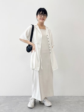 「JIL SANDER（ジルサンダー）のアイテム」を使った、あんずさん（レディース・162cm）の夏コーディネート