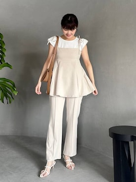 「アイテム（キャミソール）」を使った、あんずさん（レディース・163cm・30代）の春コーディネート