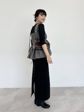 「アイテム（キャミソール）」を使った、あんずさん（レディース・163cm・30代）の秋コーディネート