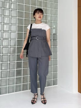 「アイテム（サンダル）」を使った、あんずさん（レディース・163cm・30代）の夏コーディネート