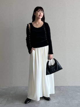 「アイテム（ハンドバッグ）」を使った、あんずさん（レディース・163cm・30代）の夏コーディネート