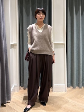「アイテム（パンプス）」を使った、あんずさん（レディース・163cm）の秋コーディネート