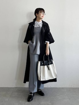 「アイテム（トレンチコート）」を使った、あんずさん（レディース・163cm・30代）の春コーディネート