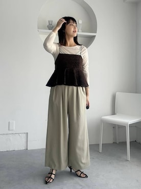 「アイテム（キャミソール）」を使った、あんずさん（レディース・163cm・30代）の夏コーディネート