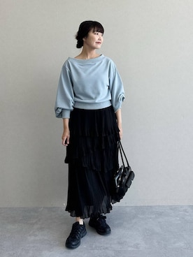 「アイテム（スウェット）」を使った、あんずさん（レディース・163cm・30代）の秋コーディネート