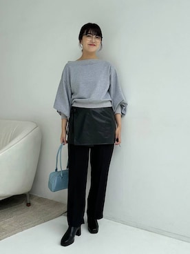 「アイテム（スウェット）」を使った、あんずさん（レディース・163cm・30代）の夏コーディネート