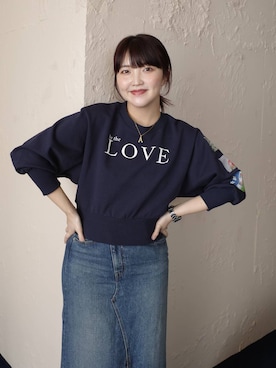 「アイテム（スウェット）」を使った、あんずさん（レディース・163cm・30代）の冬コーディネート